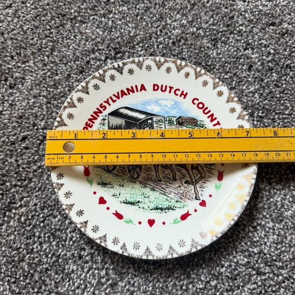 Pennsylvania‎ Dutch Country Souvenir Plate Horse & Buggy Decorative - Picture 3 of 5